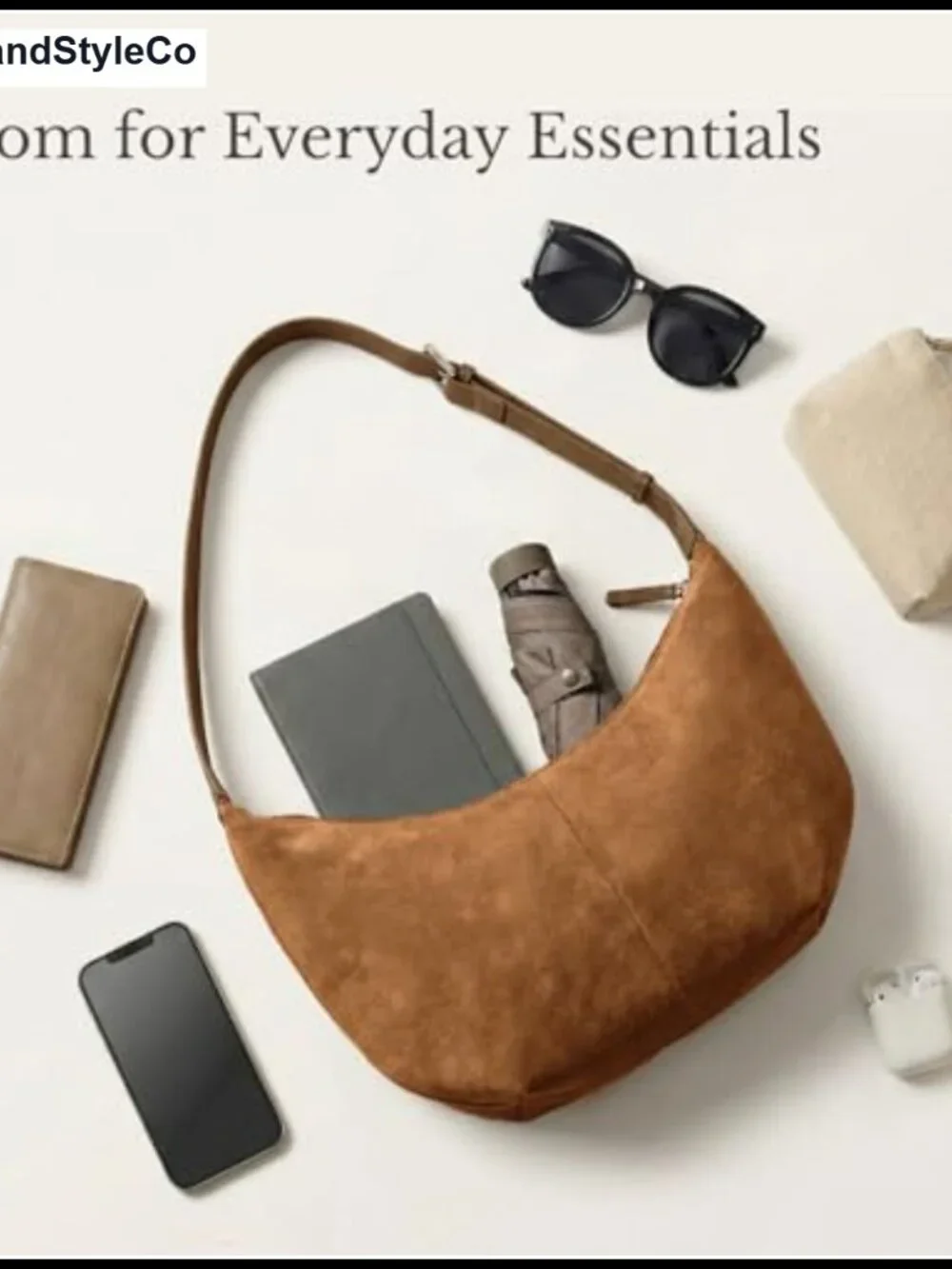 N/A suede crescent